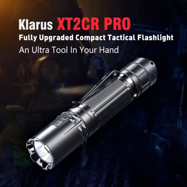 Klarus XT2CR PRO 2100流明 240米 多模式戰術雙開關 一鍵強光 一鍵爆閃 一鍵低亮 TYPE-C 18650 【8月底到貨】：圖片 7