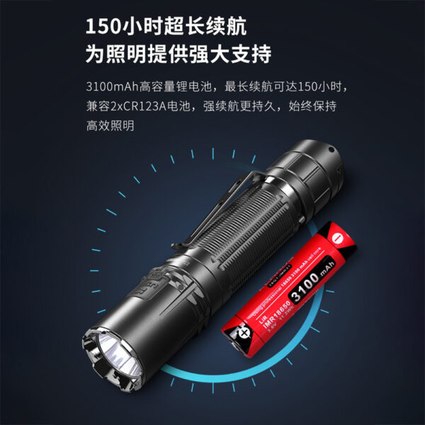 Klarus XT2CR PRO 2100流明 240米 多模式戰術雙開關 一鍵強光 一鍵爆閃 一鍵低亮 TYPE-C 18650 【8月底到貨】：圖片 14