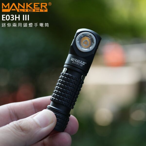 Manker E03H III 800 流明 85米 尾部磁吸 附頭燈帶跟三色濾鏡 14500/AA 僅62g：圖片 9