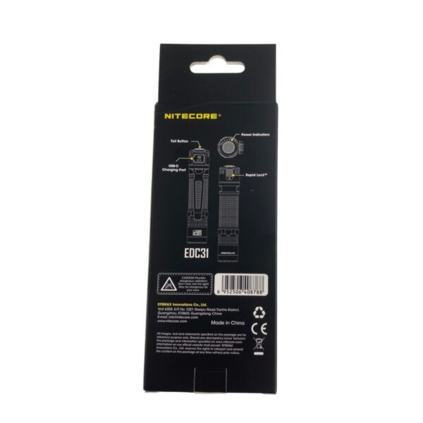 NITECORE EDC31 3500流明 380米 戰術EDC手電筒 流明盾 九核心  尾部戰術開關 18650：圖片 7