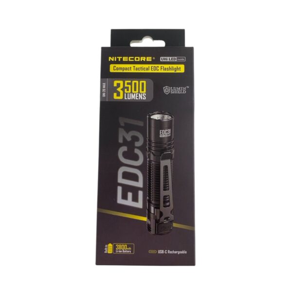 NITECORE EDC31 3500流明 380米 戰術EDC手電筒 流明盾 九核心  尾部戰術開關 18650：圖片 5