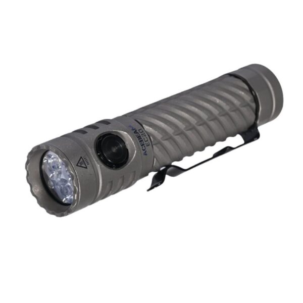 ACEBEAM EC20 【限量版鈦石洗】2500流明 370米 多光源EDC手電筒 CRI  磁性尾蓋 電量顯示 18650/CR123A：圖片 2