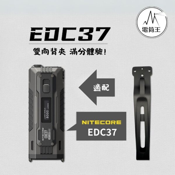 金屬背夾 戰術配件 雙向背夾 (附螺絲/扳手) 適用:EDC37